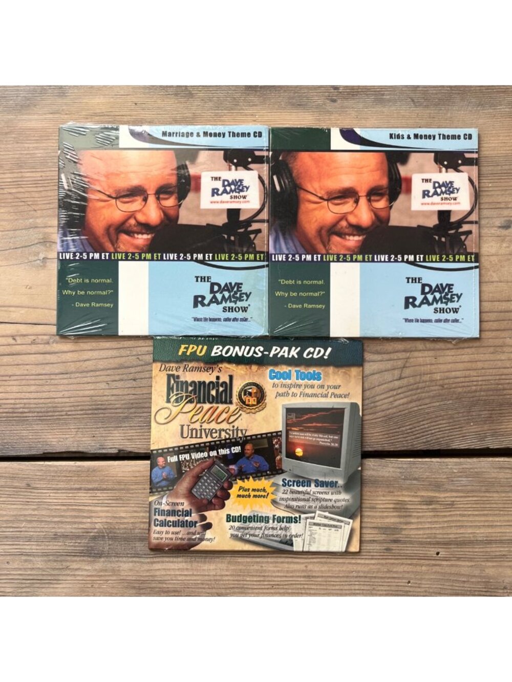 Dave Ramsey Set of 3 CDs Marriage & Money, Kids & Money, and Bonus CD FPU